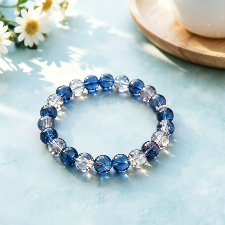 Exploding Flower Dual-Color Crystal Bracelet, Unisex
